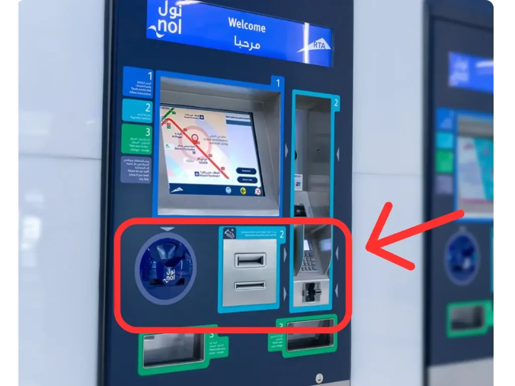 Nol ticket vending machines in dubai