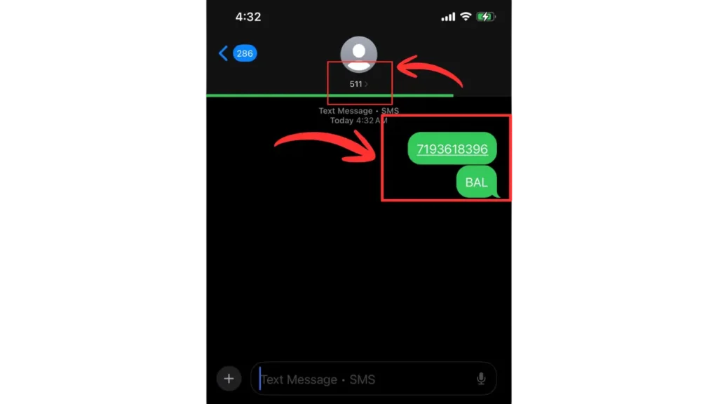 nol card balance check via sms 